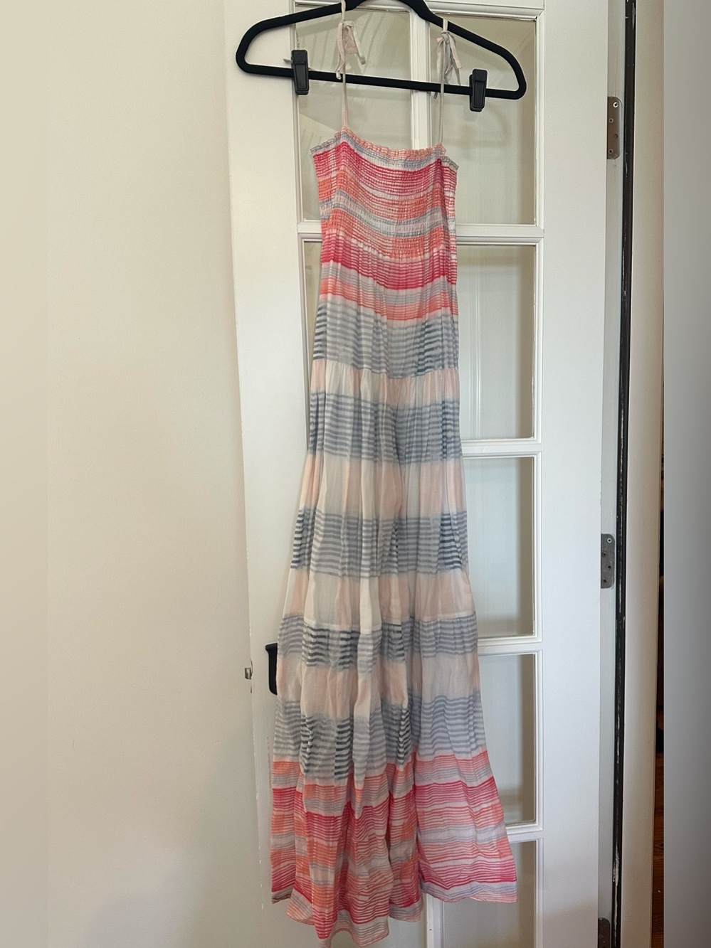 Striped Sleeveless Maxi Dress